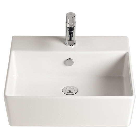 American Standard Heron Above Counter Basin — White, Ceramic