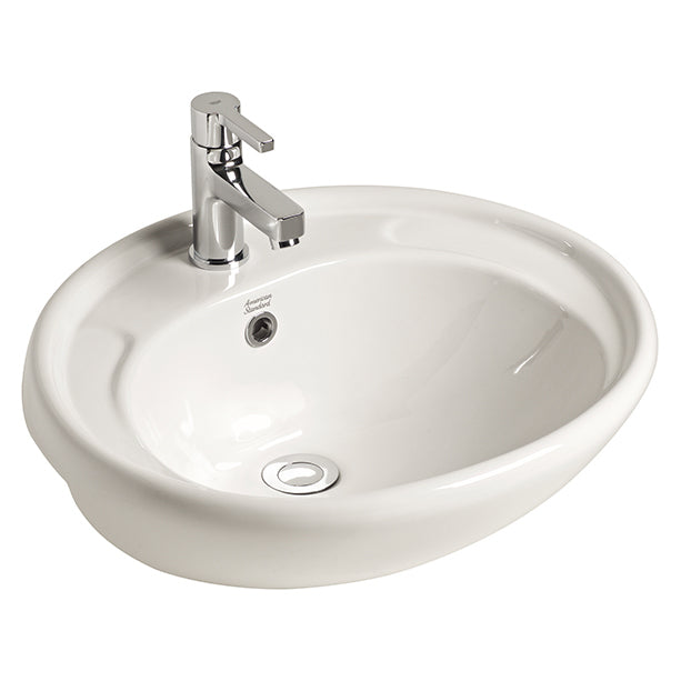 Studio Semi Recessed Basin with Fixing Kit