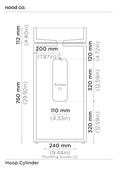 Cylinder - Hoop Basin (Sand)