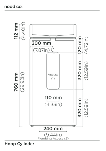 Cylinder - Hoop Basin (Pastel Peach)