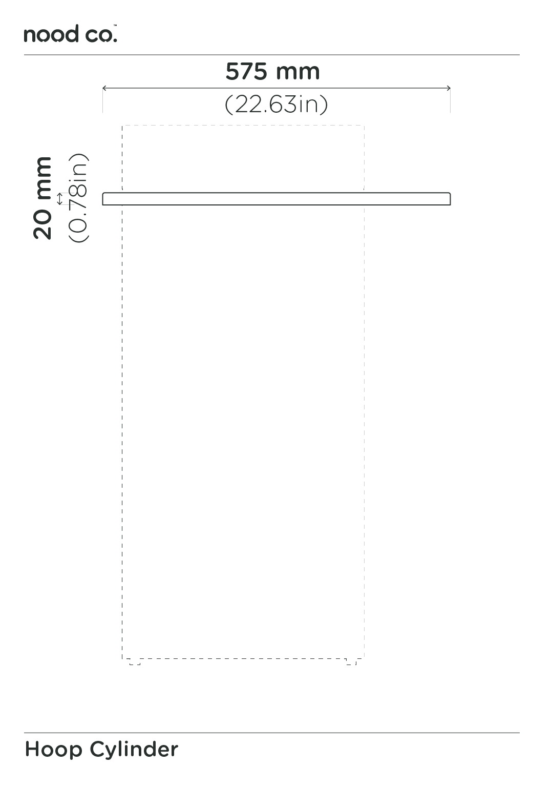 Cylinder - Hoop Basin (Pastel Peach)