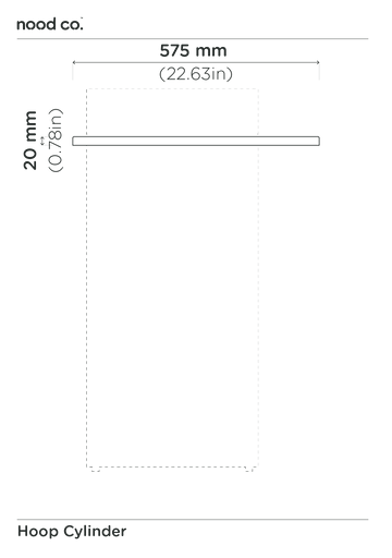 Cylinder - Hoop Basin (Pastel Peach)