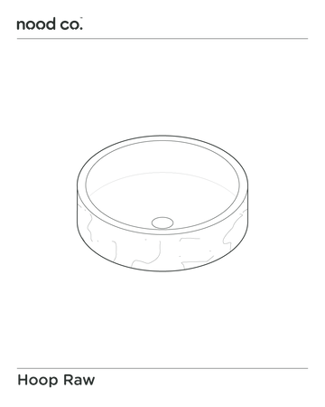 Hoop Raw Basin (Teal)
