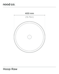 Hoop Raw Basin (Wheat)