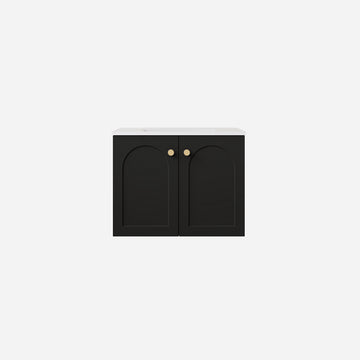 Chester Federation wall hung PVC Cabinet Matte Black