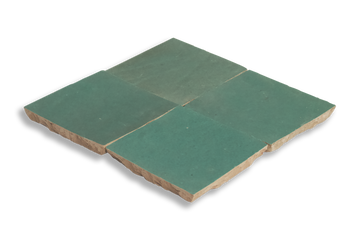 Medina Jade Green Moroccan Zellige Square Tile