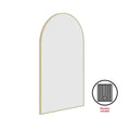 JC5080GD Arch Gold Framed Mirror Including Demister