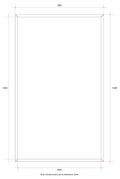 JS1590GT Rectangle Polished Edge Mirror