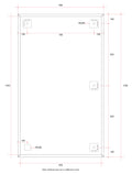 JS1590HND Rectangle Polished Edge Mirror with Demister