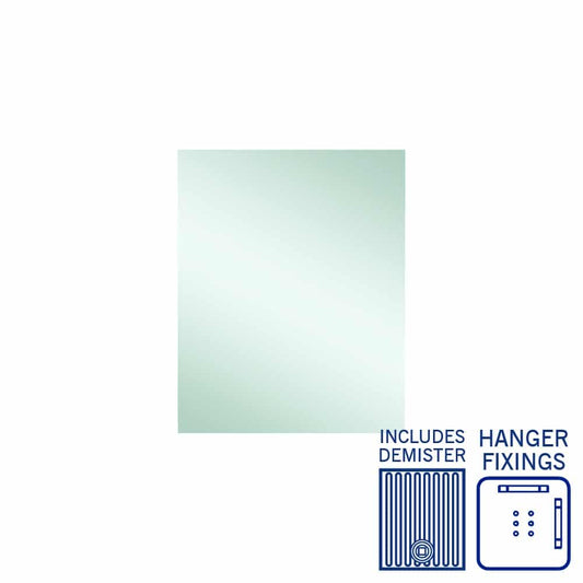 JS6075HND Rectangle Polished Edge Mirror with Demister