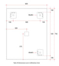 JS6075HND Rectangle Polished Edge Mirror with Demister