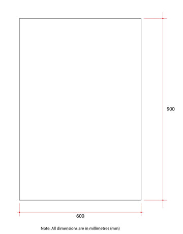 JS6090GT Rectangle Polished Edge Mirror