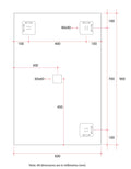 JS6090HND Rectangle Polished Edge Mirror with Demister