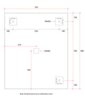 JS9075HND Rectangle Polished Edge Mirror with Demister