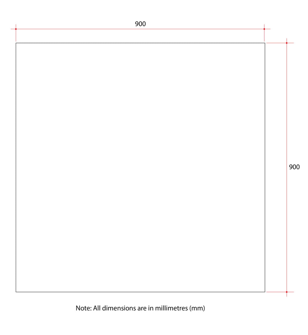 JS9090GT Rectangle Polished Edge Mirror