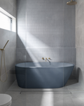 Juno Freestanding Bathtub (Copan Blue)