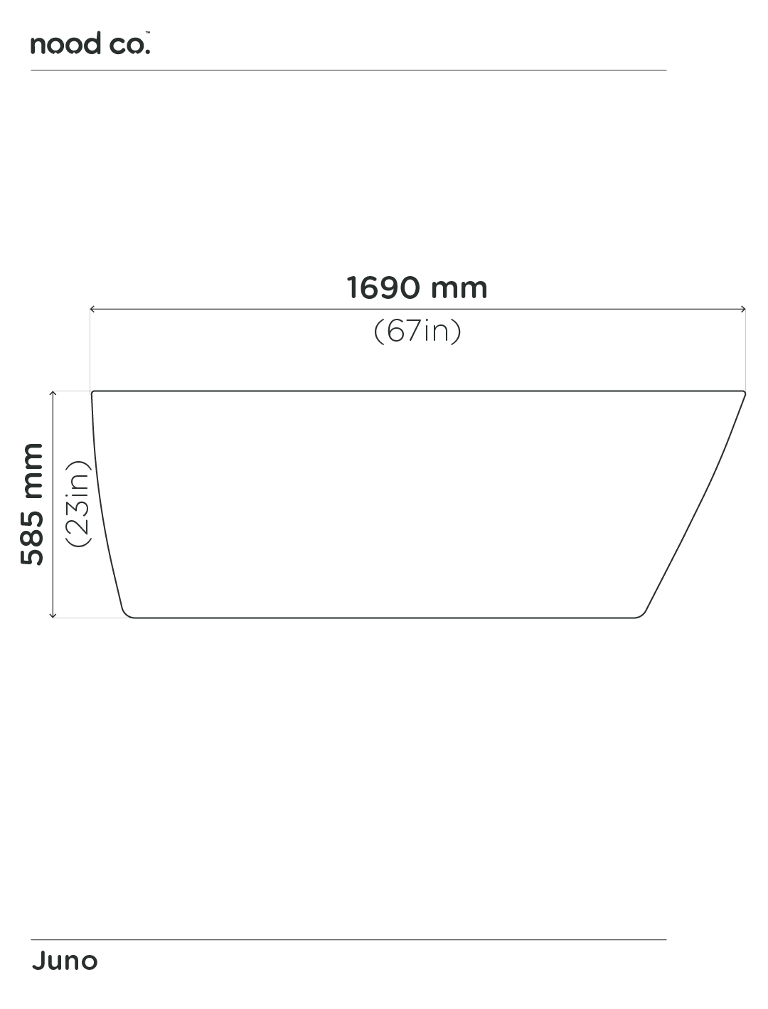 Juno Freestanding Bathtub (Lilly Pilly)