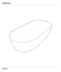 Juno Freestanding Bathtub (Slate)