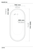 Juno Freestanding Bathtub (Paperbark)