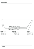 Juno Freestanding Bathtub (Sage)
