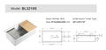 Vorona Fireclay Inset/Undermount Sink 813mm LK-S-VFC813