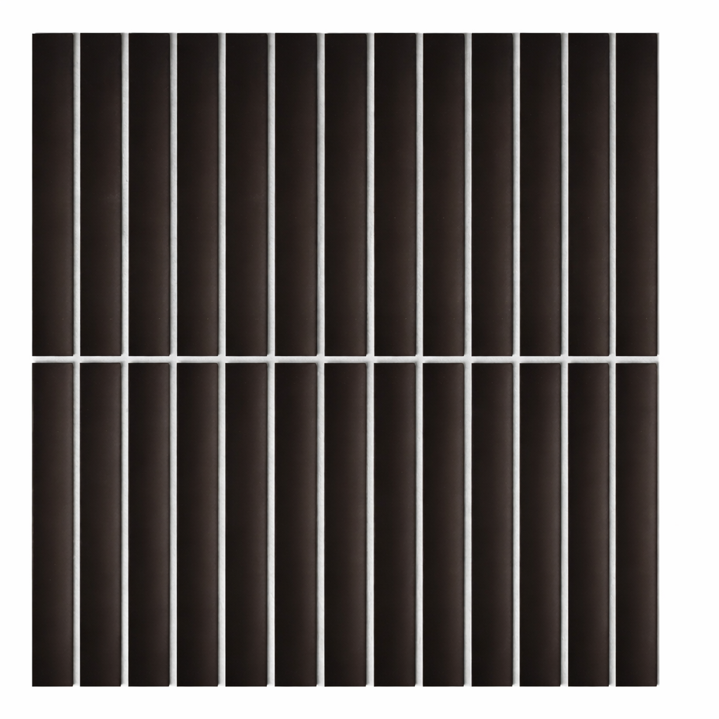KYOTO BLACK JAPANESE LOOK KIT KAT MOSAIC TILE - Sample