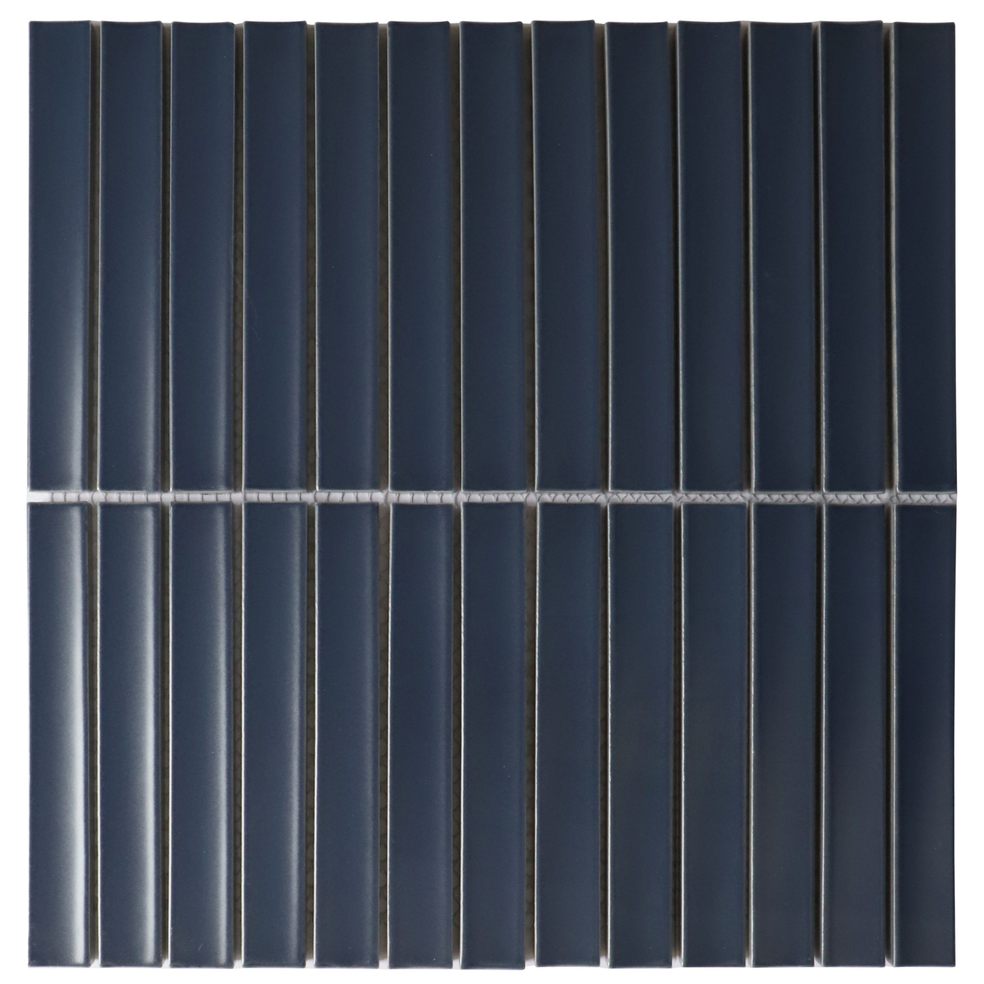 KYOTO MIDNIGHT BLUE JAPANESE LOOK KIT KAT MOSAIC TILE - Sample