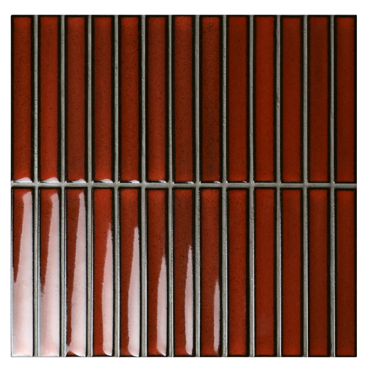 KYOTO RED JAPANESE LOOK KIT KAT MOSAIC TILE