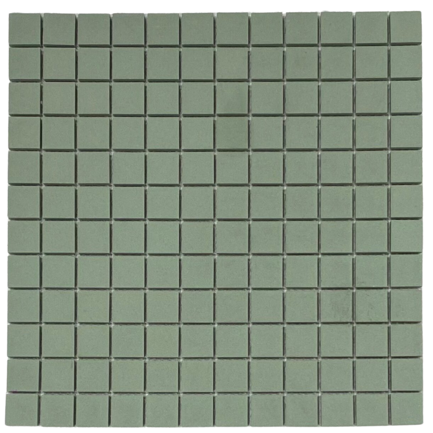 KYOTO GREEN UNGLAZED JAPANESE LOOK SQUARE MOSAIC TILE