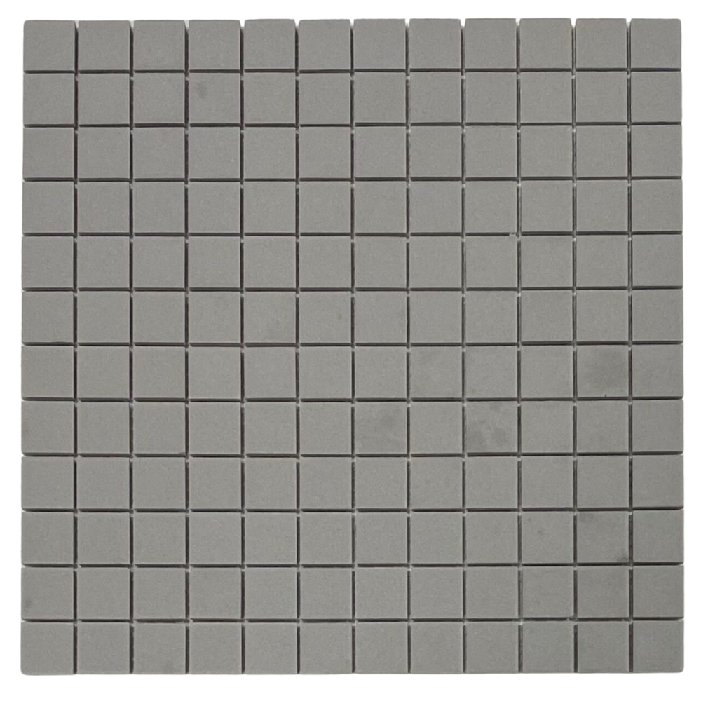 KYOTO GREY UNGLAZED JAPANESE LOOK SQUARE MOSAIC TILE - Sample