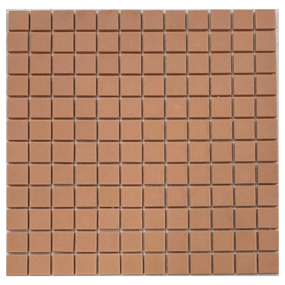 KYOTO TERRACOTTA UNGLAZED JAPANESE LOOK SQUARE MOSAIC TILE - Sample