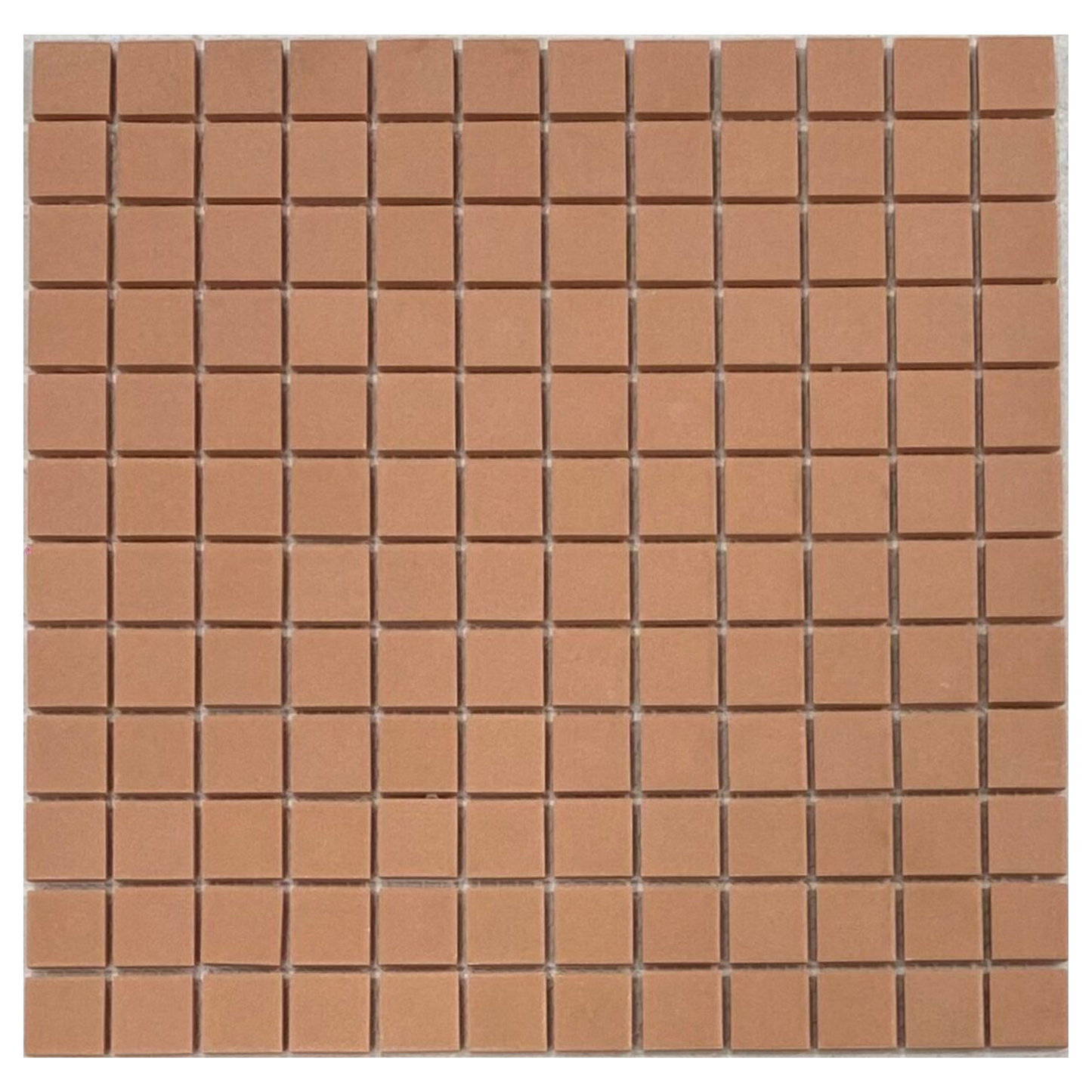 KYOTO TERRACOTTA UNGLAZED JAPANESE LOOK SQUARE MOSAIC TILE - Sample