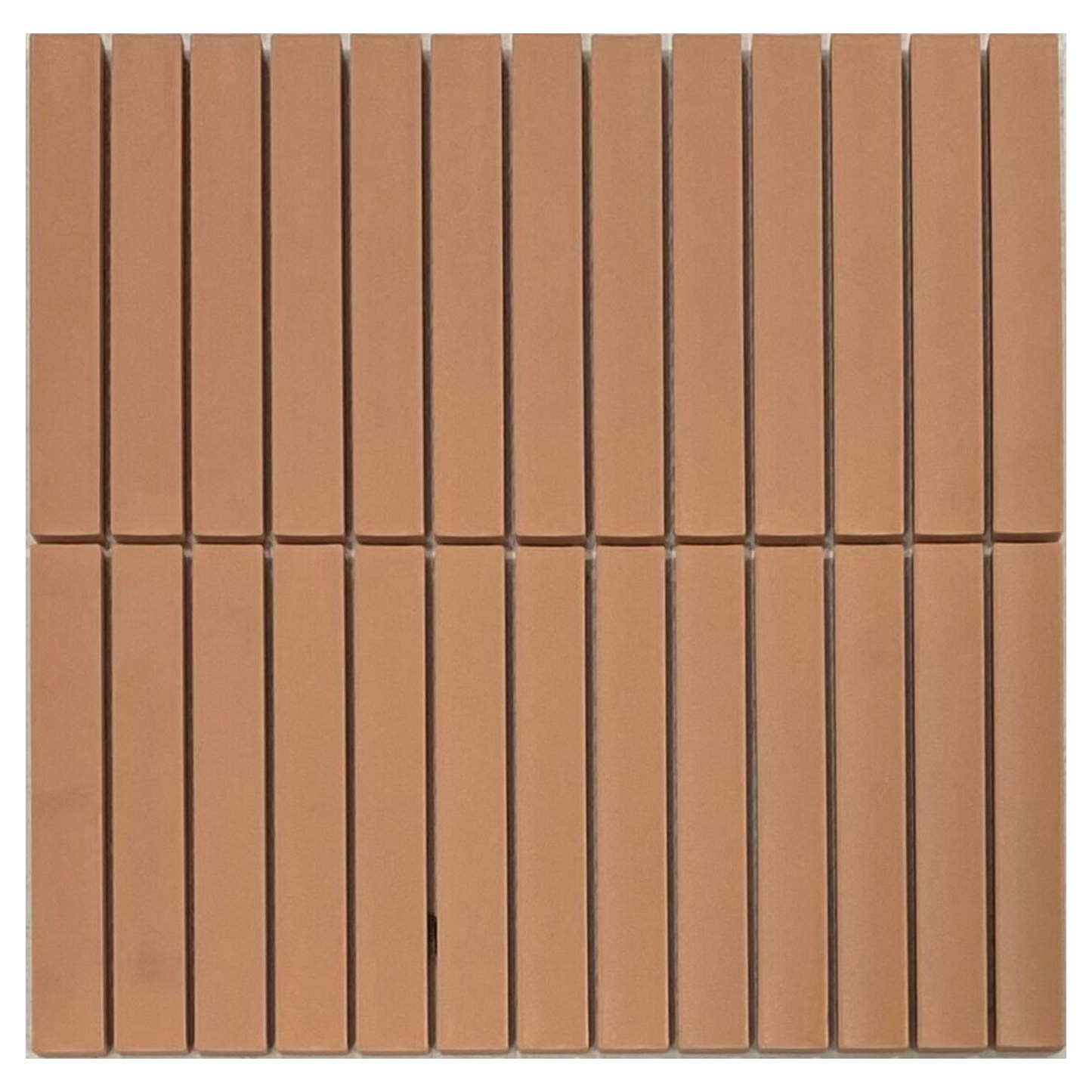 KYOTO TERRACOTTA UNGLAZED JAPANESE LOOK KIT KAT MOSAIC TILE - Sample