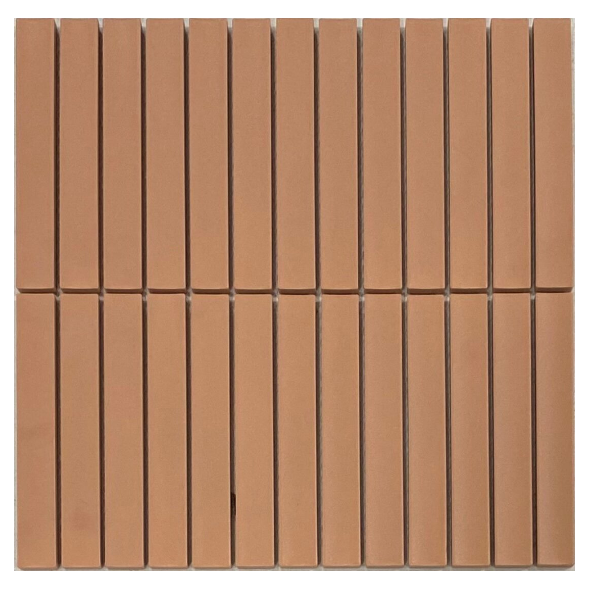 KYOTO TERRACOTTA UNGLAZED JAPANESE LOOK KIT KAT MOSAIC TILE - Sample
