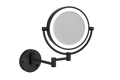L155CSMCB 1&5x Magnification Matt Black Mirror with Light