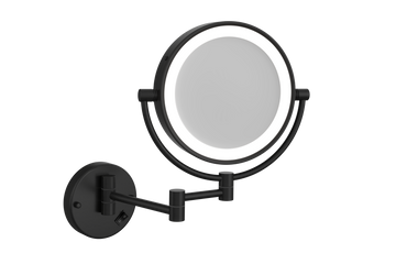 L155CSMCB 1&5x Magnification Matt Black Mirror with Light