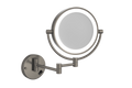 L155CSMCBN 1&5x Magnification Brushed Nickel Mirror with Light
