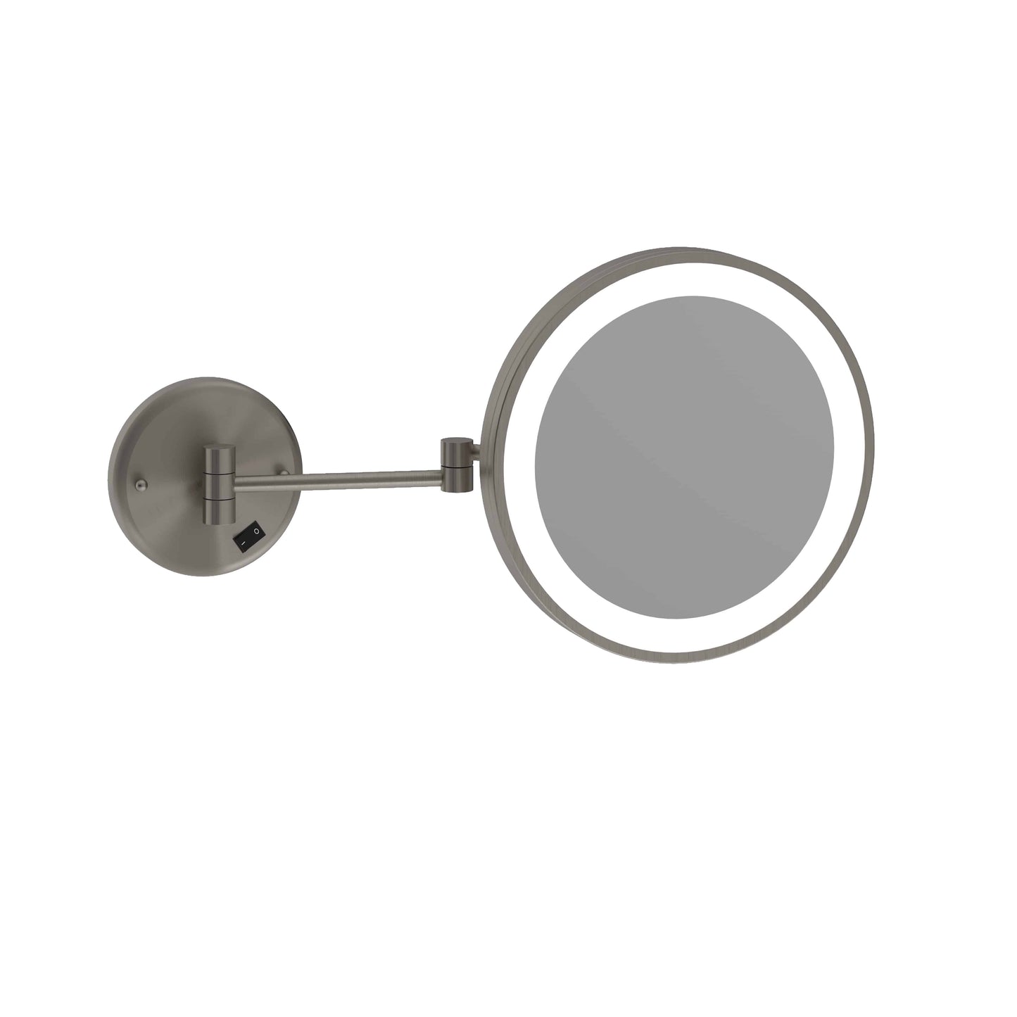 L252CSMCBN 3x Magnification Brushed Nickel Mirror with Light