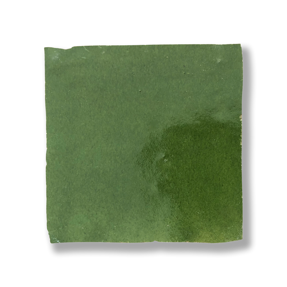 Medina Lime Green Moroccan Zellige Square Tile