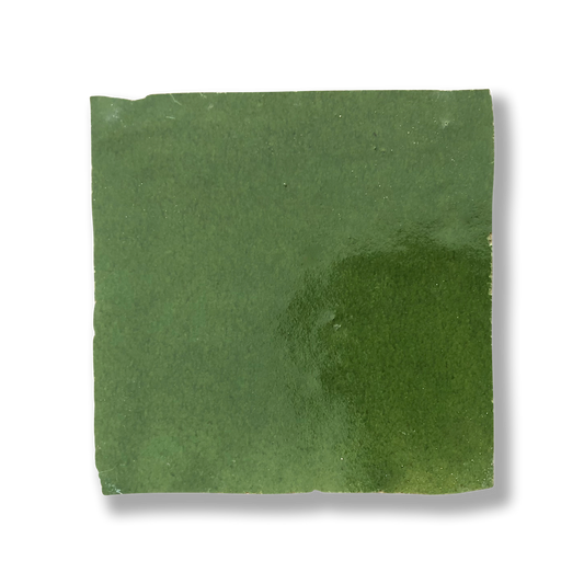 Medina Lime Green Moroccan Zellige Square Tile
