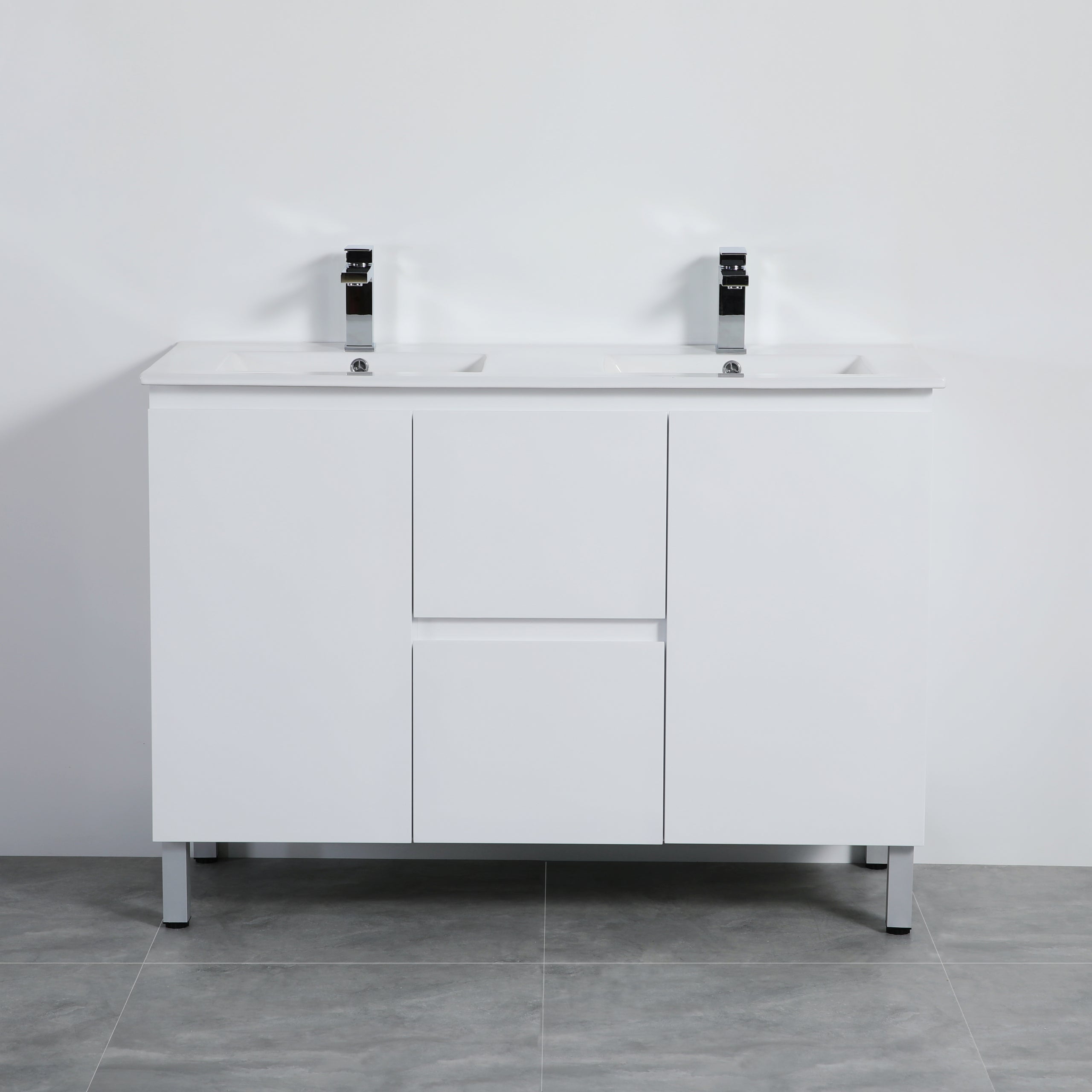 Alpha Free Standing PVC Vanity with soft closing LK-AL124DL