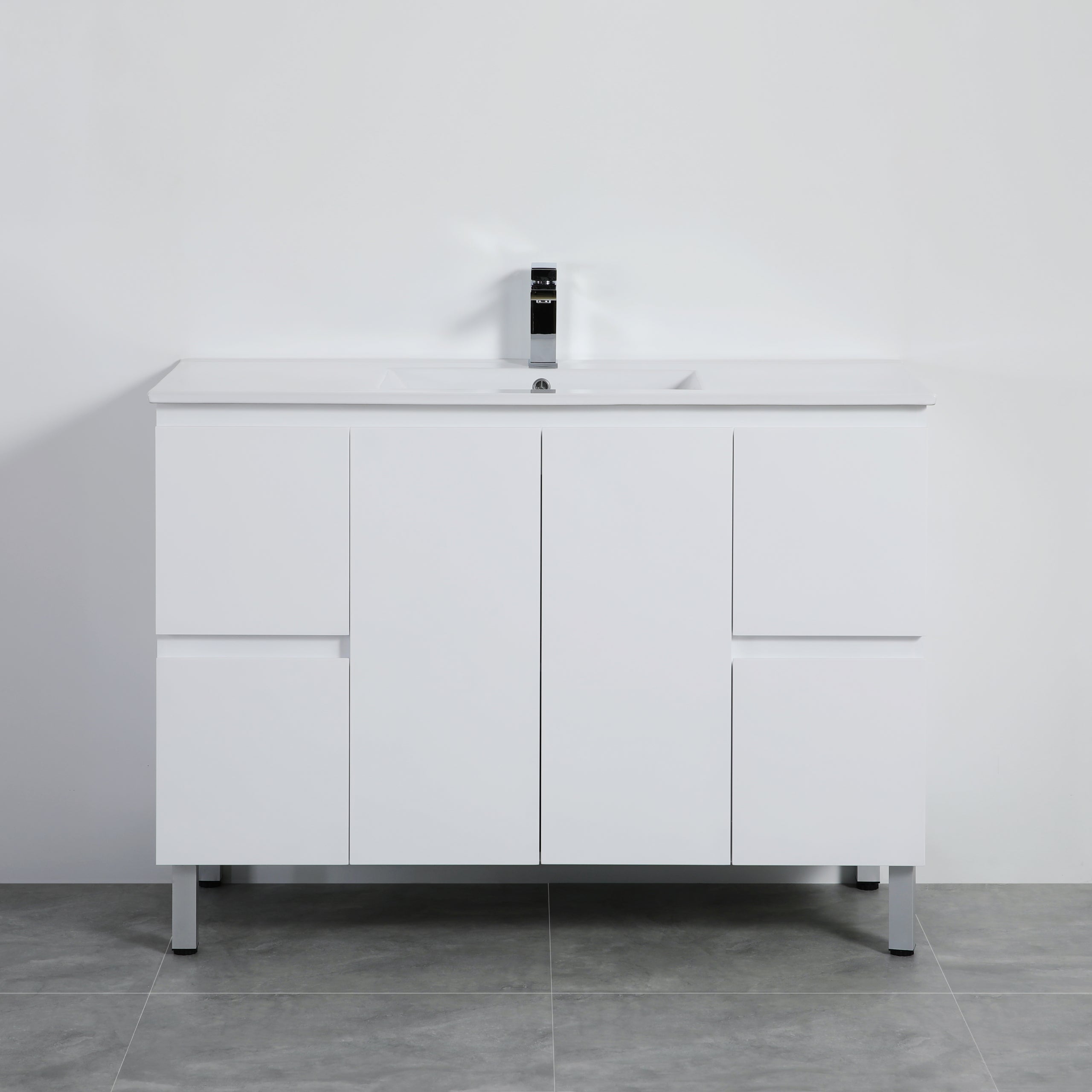 Alpha Free Standing PVC Vanity with soft closing LK-AL124L