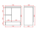 Alpha Free Standing PVC Vanity with soft closing LK-AL74LK