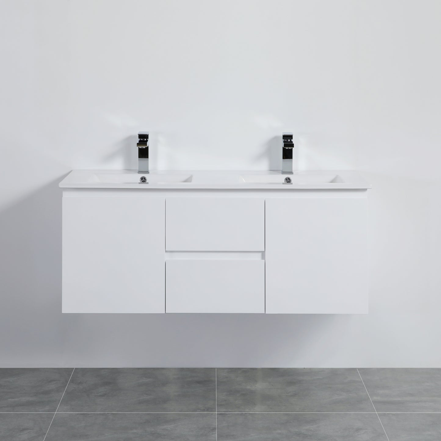 Alpha Wall Hung PVC Vanity with soft closing LK-AL124DW