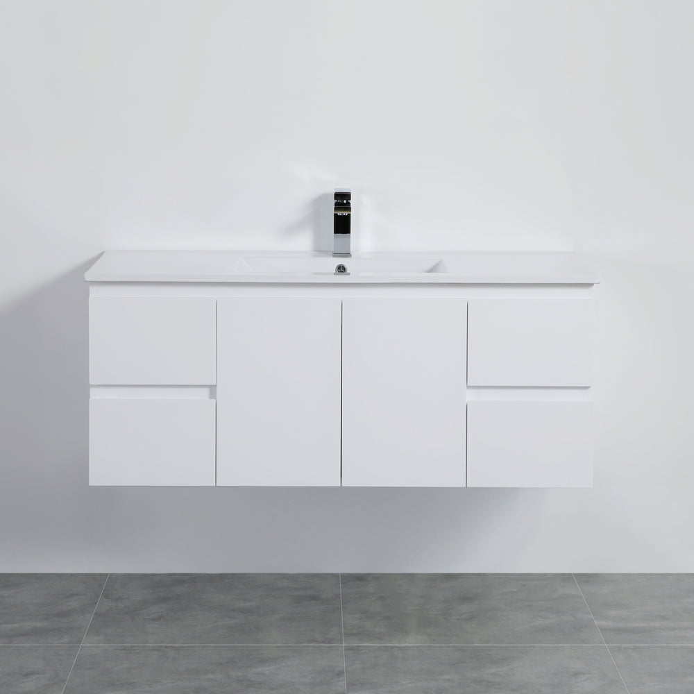 Alpha Wall Hung Vanity with soft closing LK-AL124W