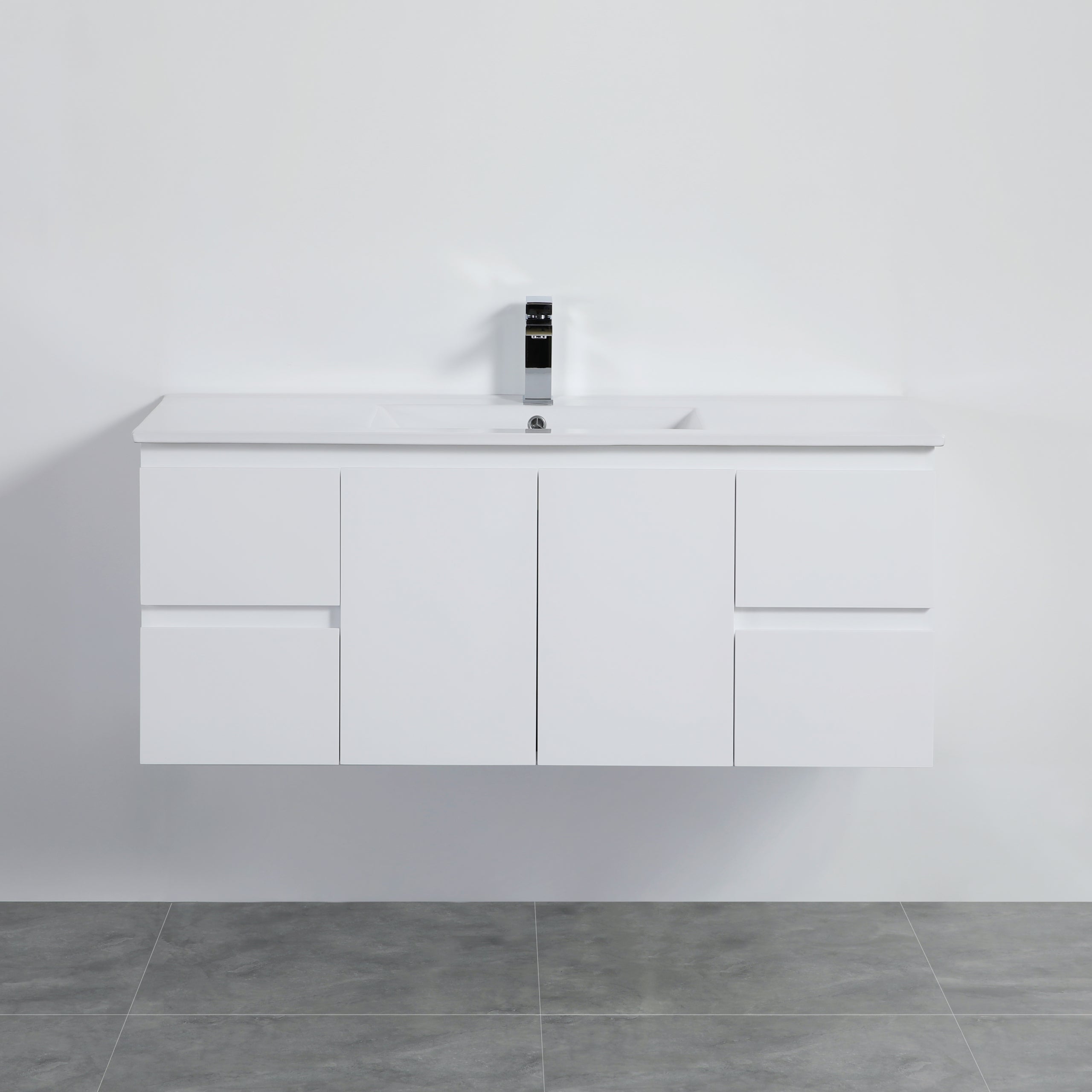 Alpha Wall Hung Vanity with soft closing LK-AL124W