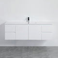 Alpha Wall Hung PVC Vanity with soft closing LK-AL154W