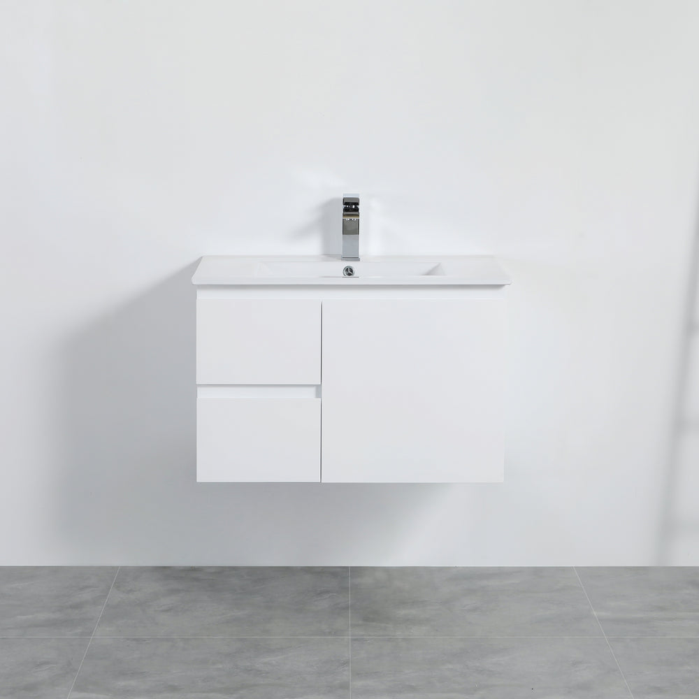 Alpha Wall Hung PVC Vanity with soft closing LK-AL74LW