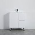 Alpha Ensuite Free Standing PVC Vanity Ensuite Gloss White LK-AL73RL