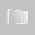 Avola PVC LED Mirror Matte White Cabinet With LED Lights Lk-almc1500mw-3lights